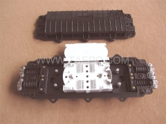 Fiber optic splice closure (FOSC), horizontal type, mechanical sealing, 72 fibers