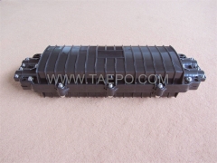 Fiber optic splice closure (FOSC), horizontal type, mechanical sealing, 72 fibers