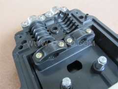 Fiber optic splice closure (FOSC), horizontal type, mechanical sealing, 96 fibers