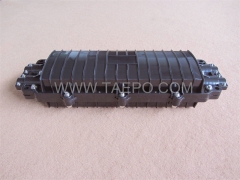 Fiber optic splice closure (FOSC), horizontal type, mechanical sealing, 96 fibers