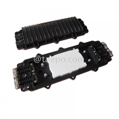 Fiber optic splice closure (FOSC), horizontal type, mechanical sealing, 48 fibers