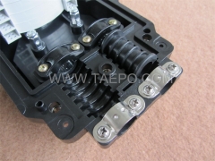 Fiber optic splice closure (FOSC), horizontal type, mechanical sealing, 96 fibers