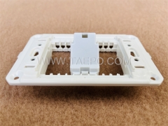 Plastic insert with LC/APC duplex adapter