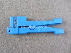 Cable stripping tool for coaxial, fiber and flexiable power cable diameter 3.2 to 5.6mm, horizontal and longitudinal