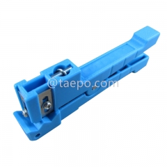Cable stripping tool for coaxial, fiber and flexiable power cable diameter 3.2 to 5.6mm, horizontal and longitudinal