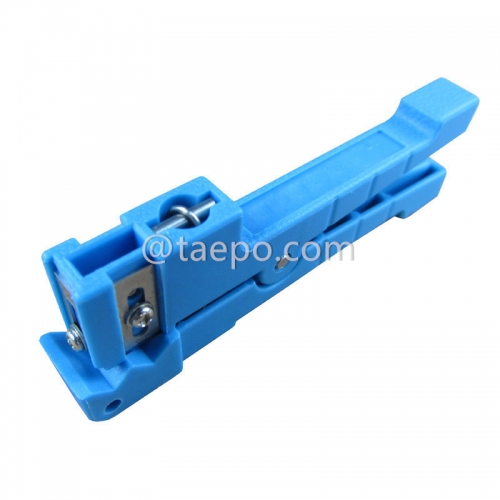 Cable stripping tool for coaxial, fiber and flexiable power cable diameter 3.2 to 5.6mm, horizontal and longitudinal