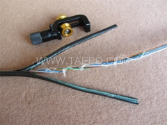 Fiber cable sheath longitudinal and horizontal cutter, suitable for cable diameter 8-28.6mm