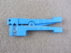 Cable stripping tool for coaxial, fiber and flexiable power cable diameter 3.2 to 5.6mm, horizontal and longitudinal