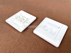 2-port faceplate, 86x86mm, AP style