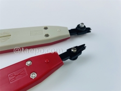 Insertion tool for MDF disconnection block 71 #TP-1401-100, red & grey, with plastic chunk