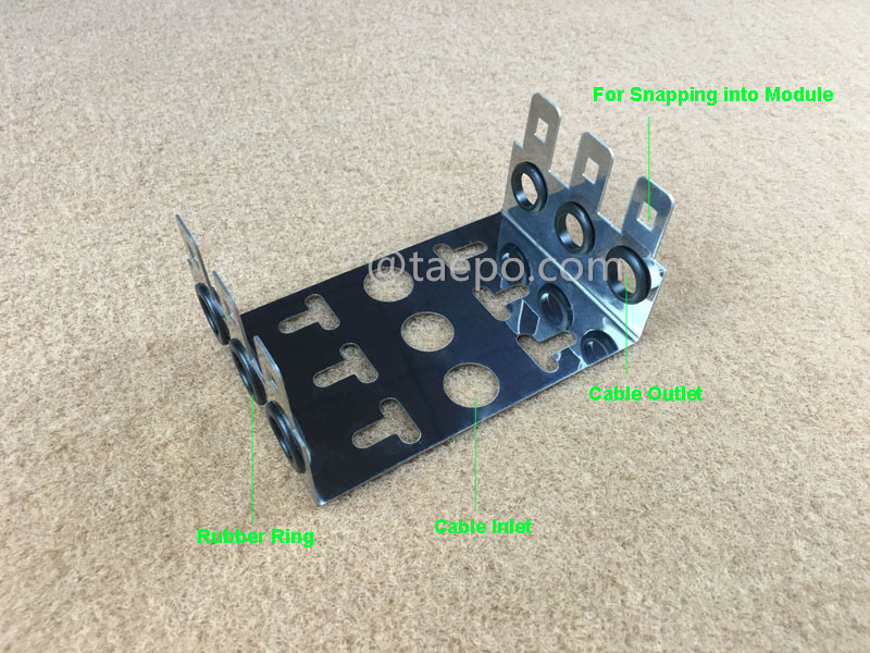 illustration for 10 pairs LSA back mount frame, 3 ways
