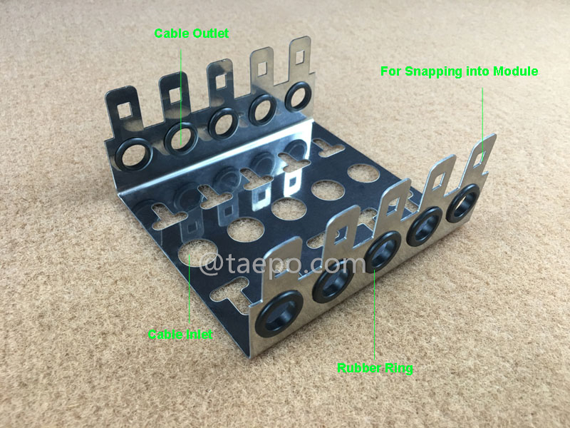 illustration for 10 pairs LSA back mount frame, 5 ways