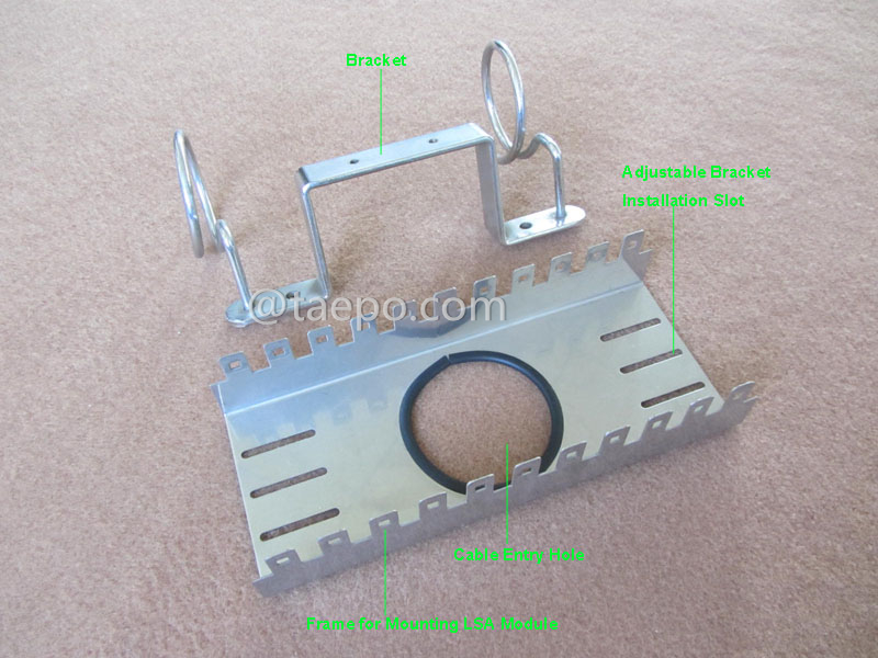 illustration for 10 pairs LSA back mount frame, 11 ways, with 2pcs brackets