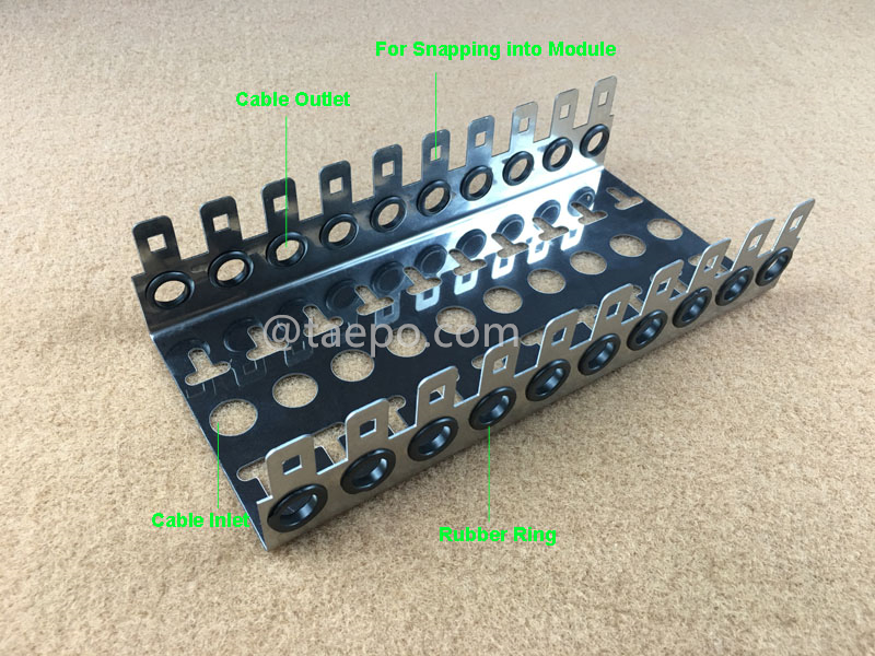 illustration for 10 pairs LSA back mount frame, 10 ways