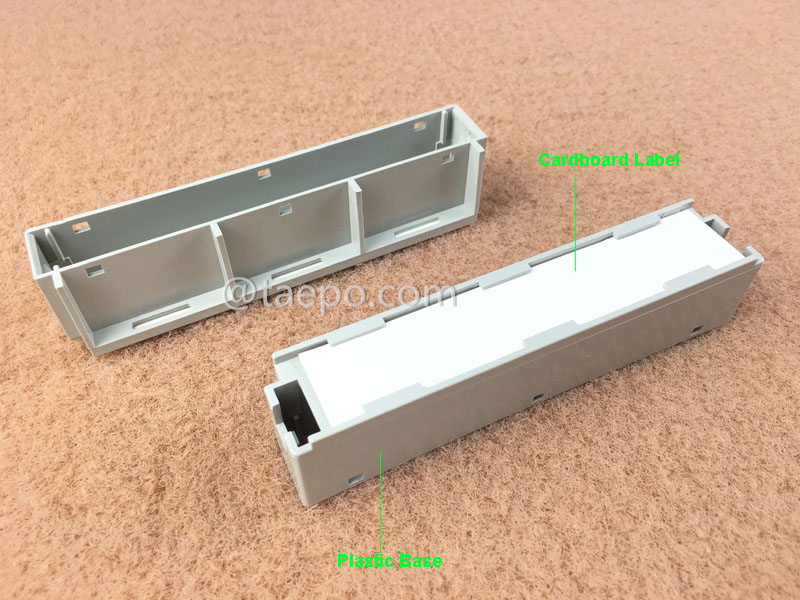 illustration for 10 pairs module label holder for LSA back mount frame