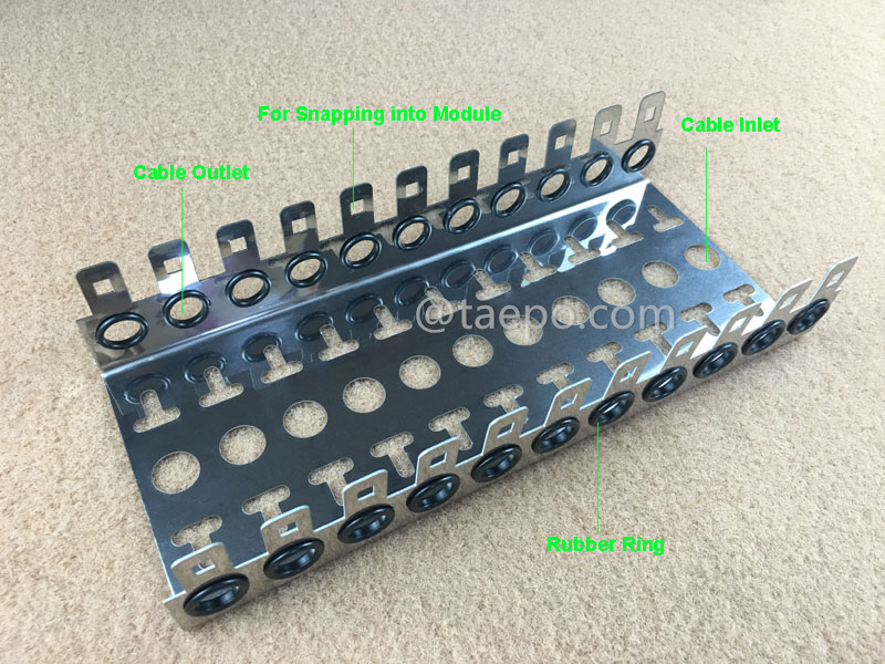 illustration for 10 pairs LSA back mount frame, 11 ways