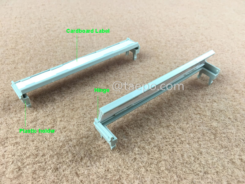 illustration for 10 pairs hinged label holder for LSA module, double sided