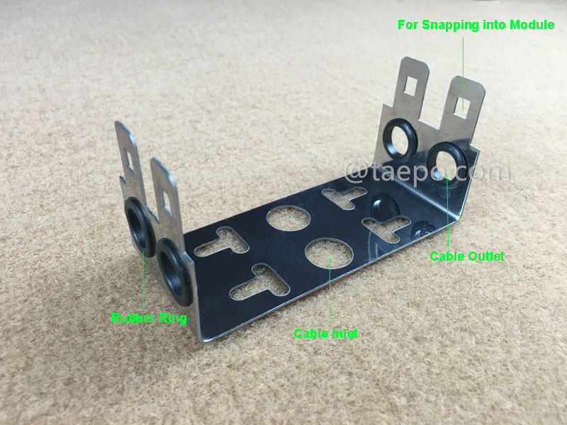 illustration for 10 pairs LSA back mount frame, 2 ways