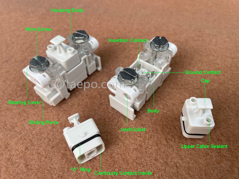 illustration for 1 pair dropwire STB module without protection, gel filled