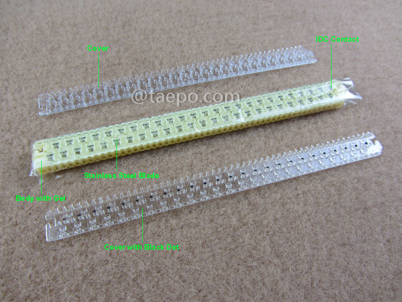 illustration for 25 pairs gel filled straight splicing module
