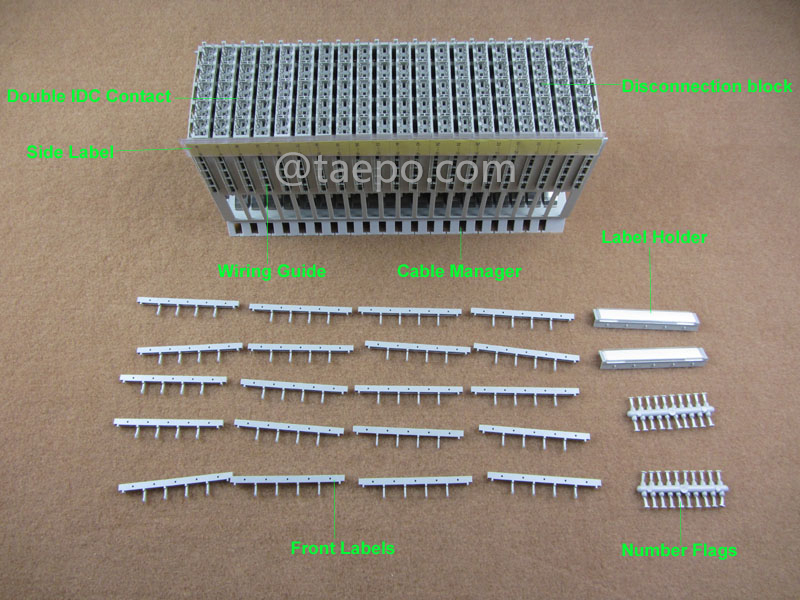 Illustration pictures for 100 pairs MDF disconnection block 71