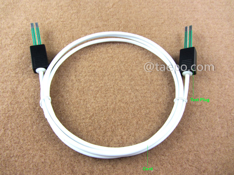 Illustration for 2-pole CN connection cord, test plug to test plug, 1.5m