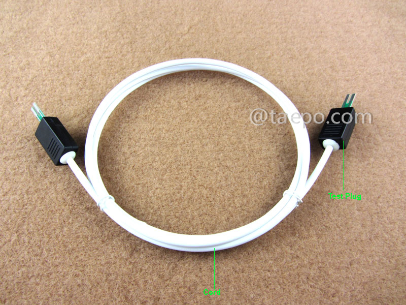 Illustration for 2-pole HW connection cord, test plug to test plug, 1.5m