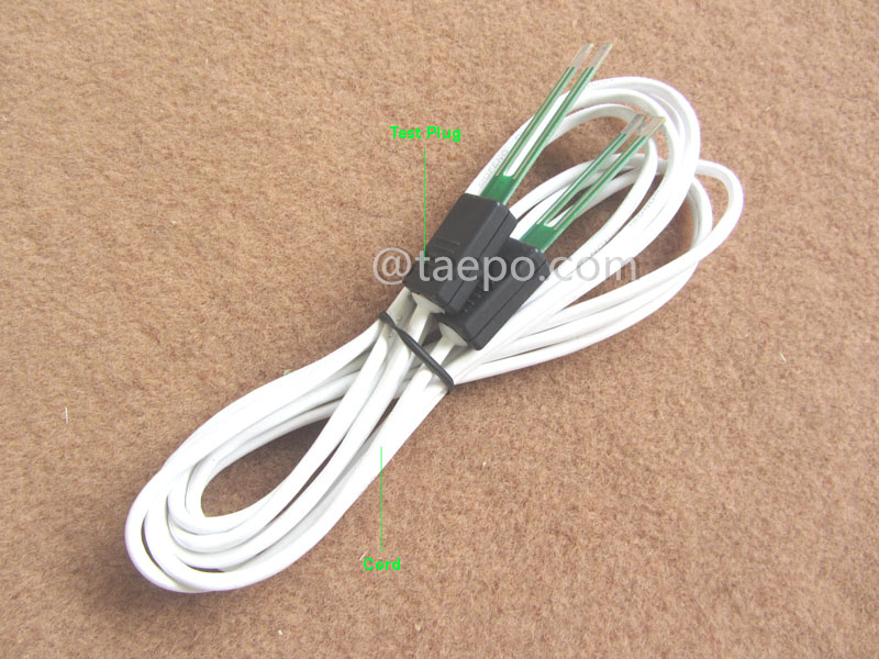 Illustration for 4-pole SM connection cord, with test plug to test plug for MDF disconnection block 71 #TP-1401-100, 1.5m