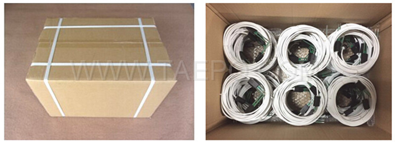 Packing picture for 4-pole SM connection cord, with test plug to test plug for MDF disconnection block 71 #TP-1401-100, 1.5m