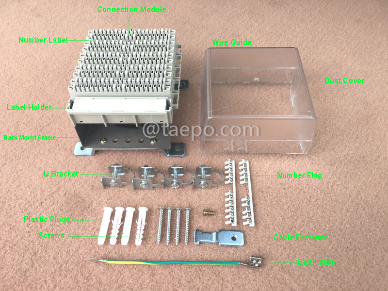Illustration pictures for  50 pairs LSA connection block