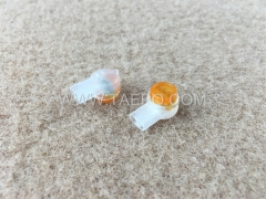 UY2 butt connector, 2-wire, 0.4-0.9mm conductor, max insulation 2.08mm, dual pins, gel filled