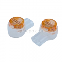 UY2 butt connector, 2-wire, 0.4-0.9mm conductor, max insulation 2.08mm, dual pins, gel filled