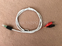 2-pole BRCP connection cord, test plug to alligator clip, 1.5m