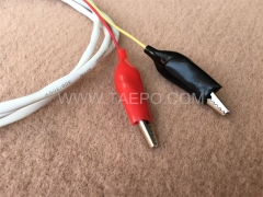 2-pole BRCP connection cord, test plug to alligator clip, 1.5m