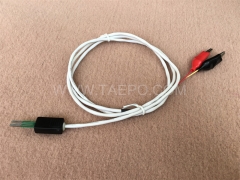 2-pole BRCP connection cord, test plug to alligator clip, 1.5m