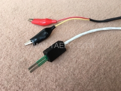 2-pole BRCP connection cord, test plug to alligator clip, 1.5m