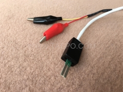 2-pole NT connection cord, test plug to alligator clip, 1.5m