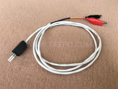 2-pole NT connection cord, test plug to alligator clip, 1.5m