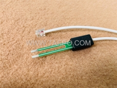 2-pole SM test cord, with test plug to 6P2C modular plug for MDF disconnection block 71 #TP-1401-100, 1.5m