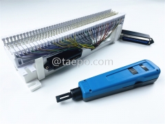 50 pairs S66M block with 1 female 50-pin RJ21 connection