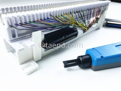 50 pairs S66M block with 1 female 50-pin RJ21 connection