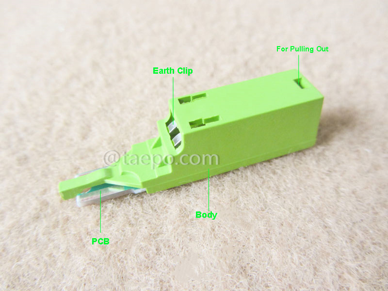 Illustration pictures for 1 pair MDF protector for LSA module