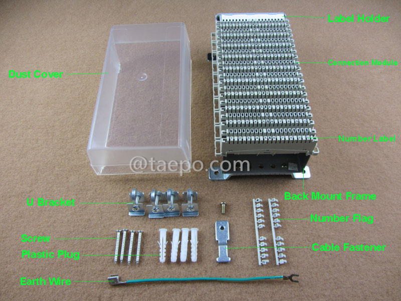 Illustration pictures for 100 pairs LSA connection block
