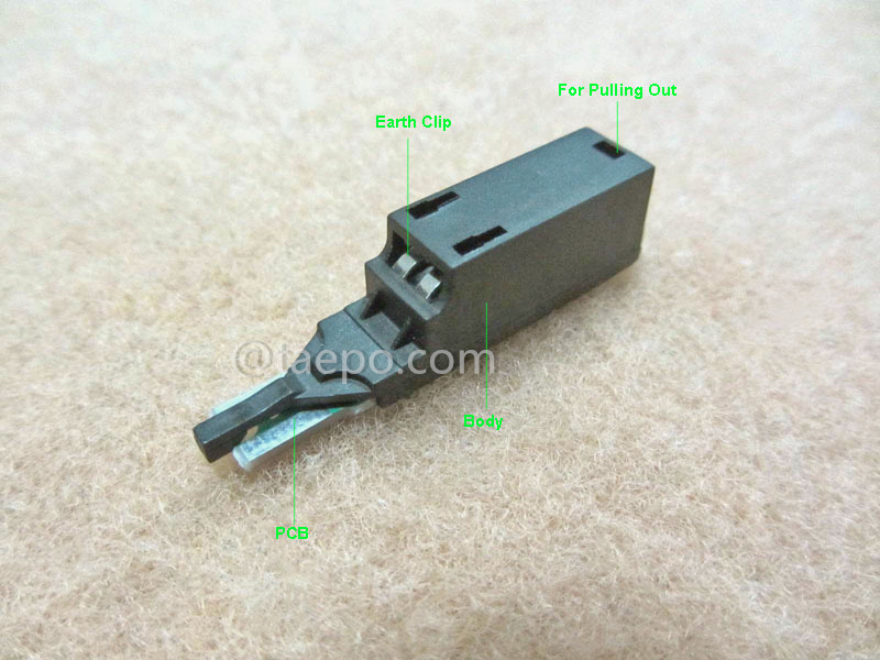 Illustration pictures for 1 pair MDF protector for LSA module, against over-voltage over-current protection
