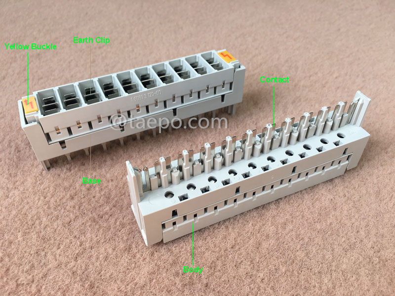 Illustration pictures for 10 pairs 2-pole over-voltage protection magazine