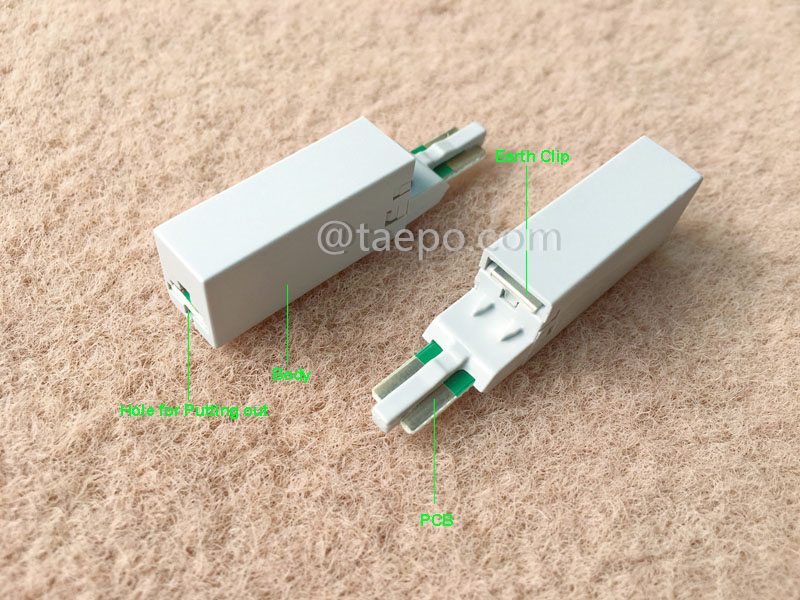 Illustration pictures for 1 pair MDF protector for LSA module