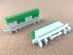 10 pairs super compact profile connection module with wire guide