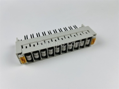 10 pairs 3-pole over-voltage protection magazine for LSA highband module #TP-1205-10P, with GDT arrester
