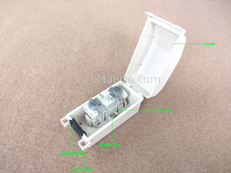 Illustration pictures for Outdoor 1 pair subscriber connector unit for STB module