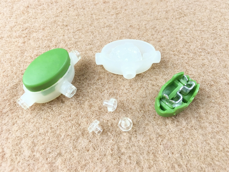 TL1 self-stripping electrical connectors, 3-wire, 1.0-1.35mm conductor, max insulation 3.6mm, gel filled, tinned brass contact, Nylon housing, with 3 plugs